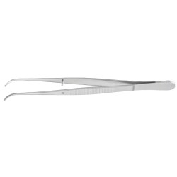 tissue forceps, curved, 1+2 interlocking teeth, Semkin-Taylor 110