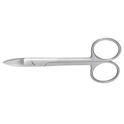 crown & collar scissors straight, 100 mm, Nr. S324