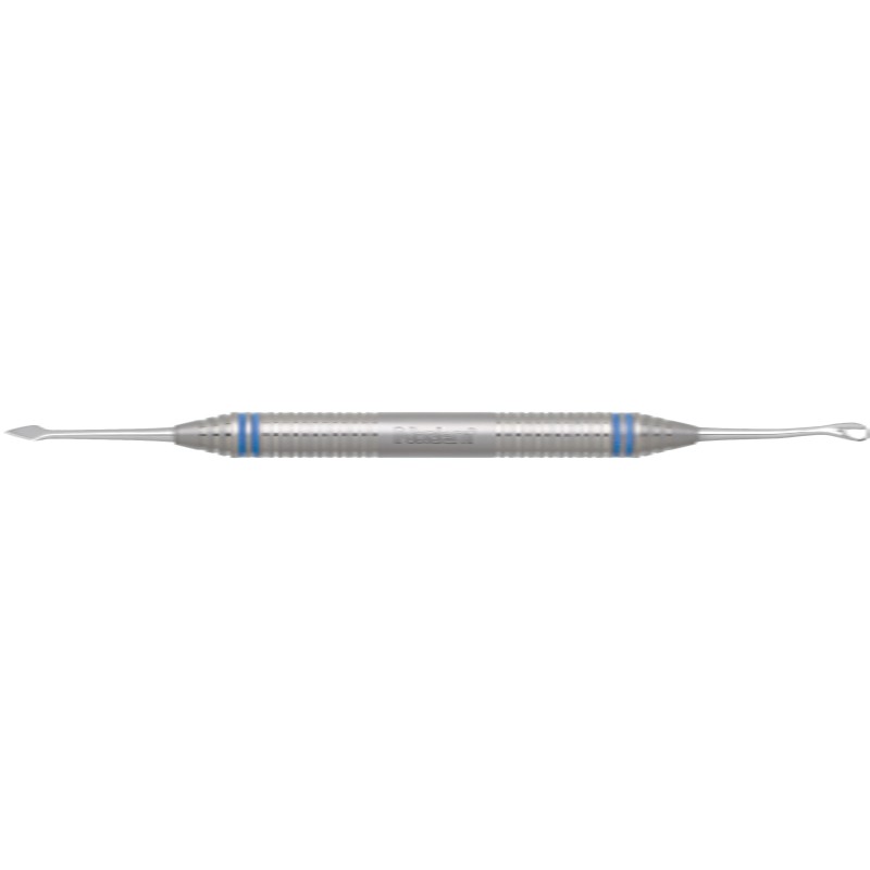 offset teardrop blade combined w/straight spear-shaped blade Buser